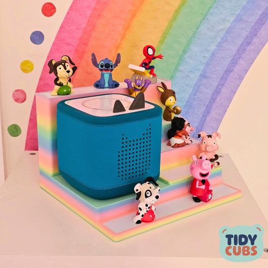 Large Rainbow TonieBox 2 Docking Station & Stand Organiser Storage