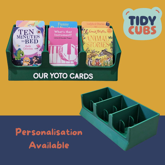 Yoto Card Storage Organizer - Triple Pot Holder for Audio Cards